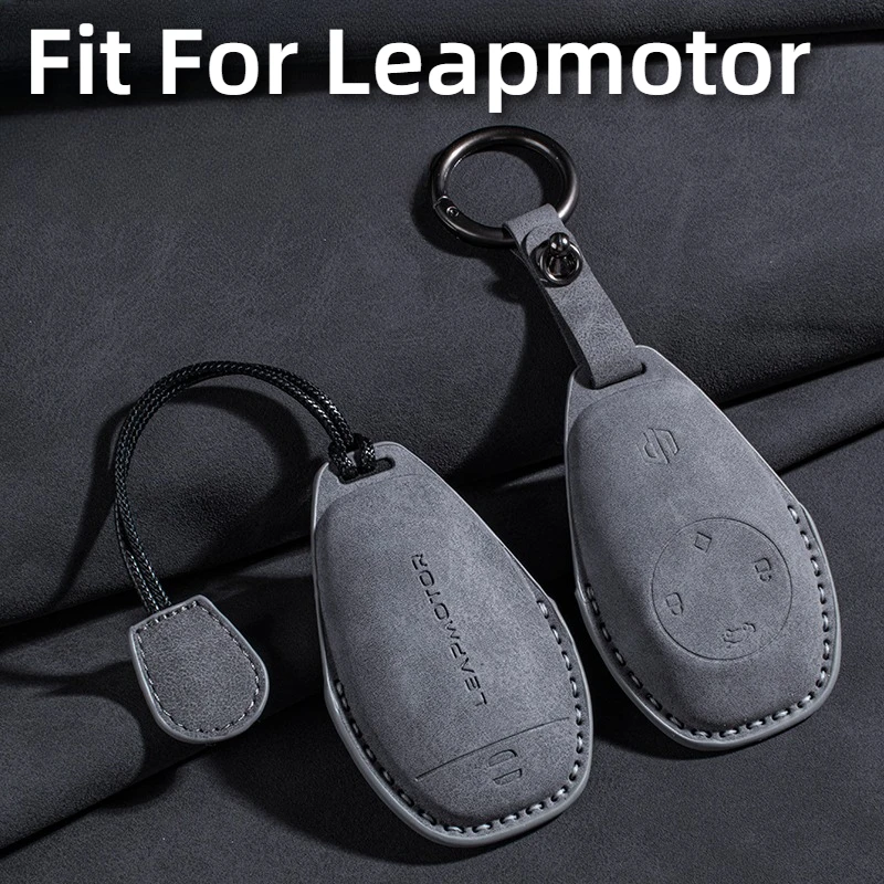 

Fit For Leapmotor T03 C11 C10 C16 C01 B10 Car Key Card Holder Smart Card Case Suede Protective Shell