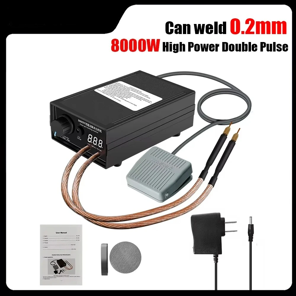 

8000W Mini Spot Welder Kit DIY Automat 18650 Battery Pack Welding Portable Spot Welding Machine Pen For 0.15MM Nickel Strip