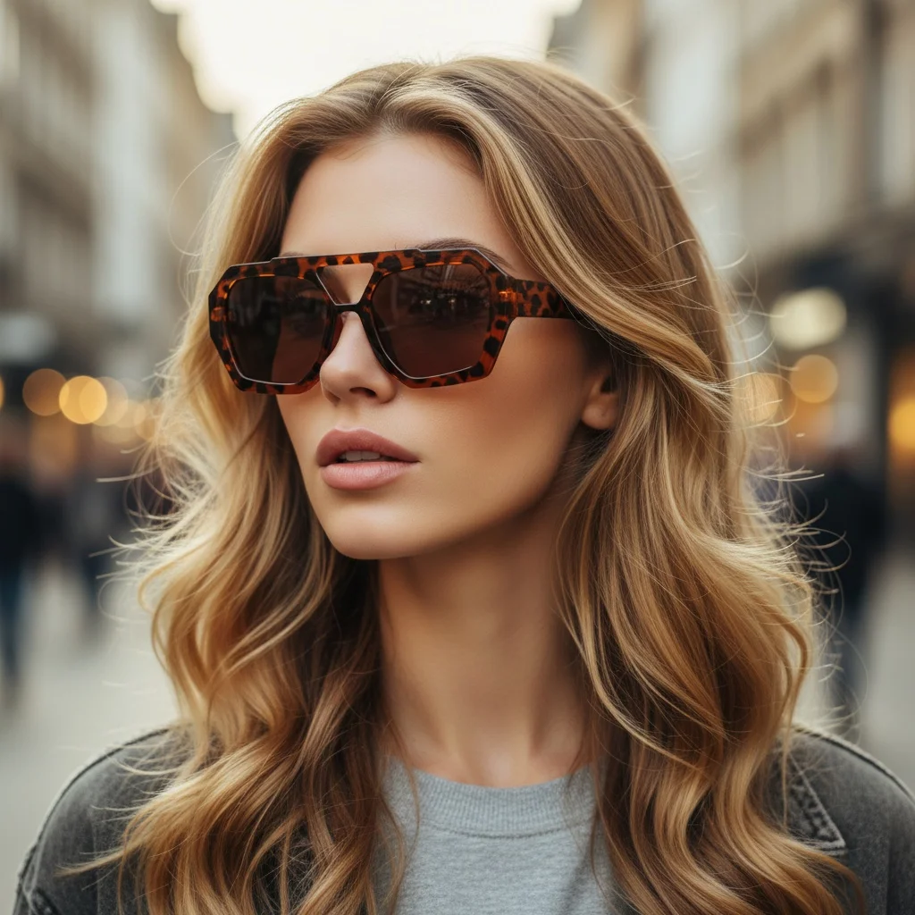 New High-End Influencer Same Style Irregular Sunglasses Unisex Street Shooting Sunscreen Sunglasses 8431