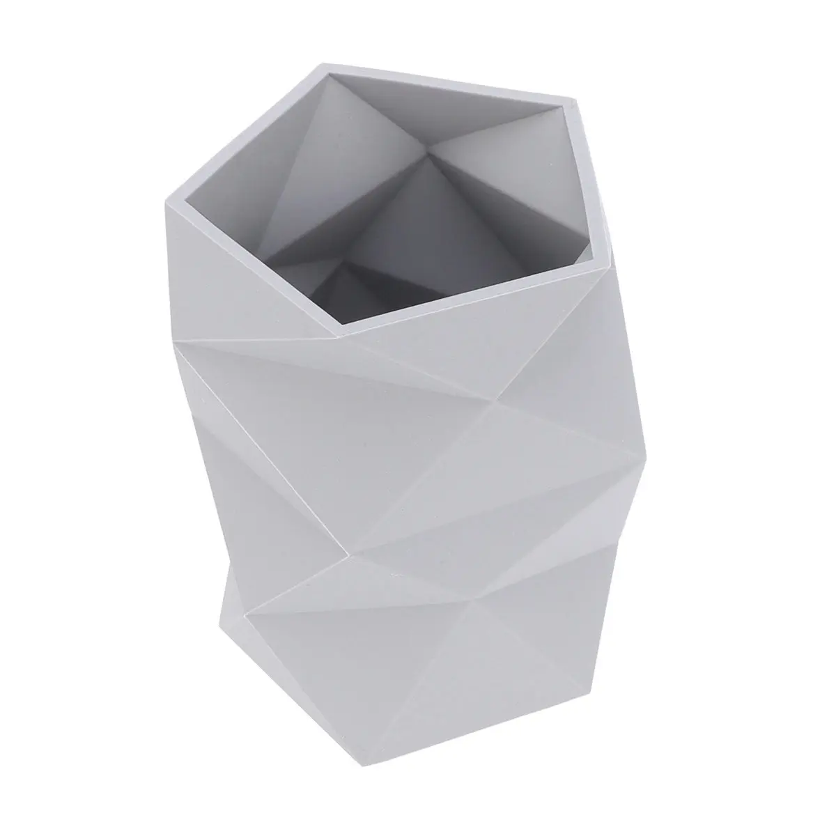 Desk Pen Holder Organizer Grey Pencil Storage Cup for Office Home Halloween Christmas Desktop Decor