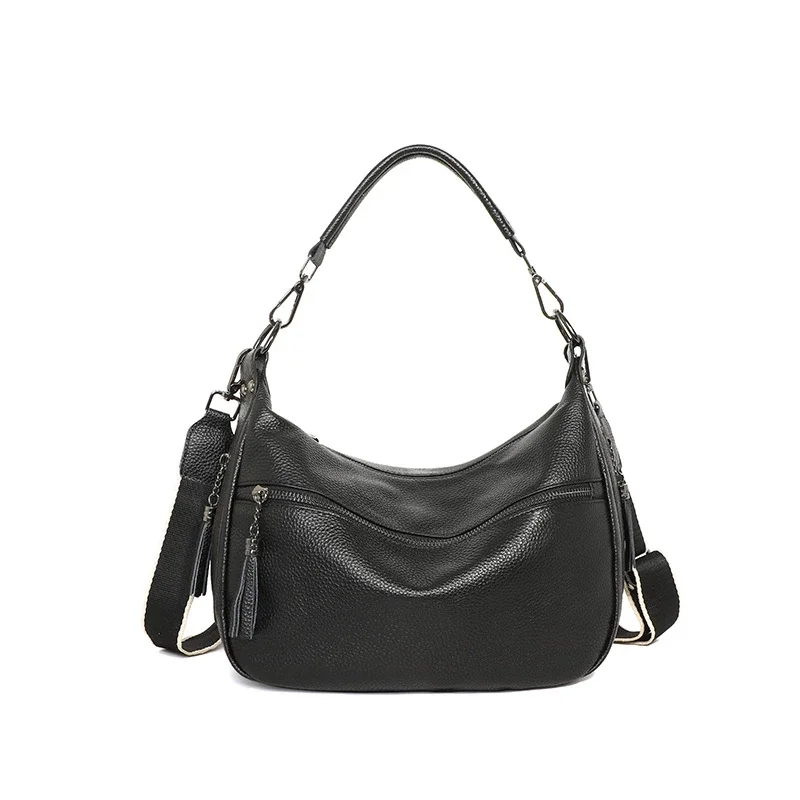 Echtes Leder Hochwertige Damen-Tragetasche Designer-Umhängetasche Retro Casual Damen-Schulter-Messenger-Handtaschen 2026 – Detail 11