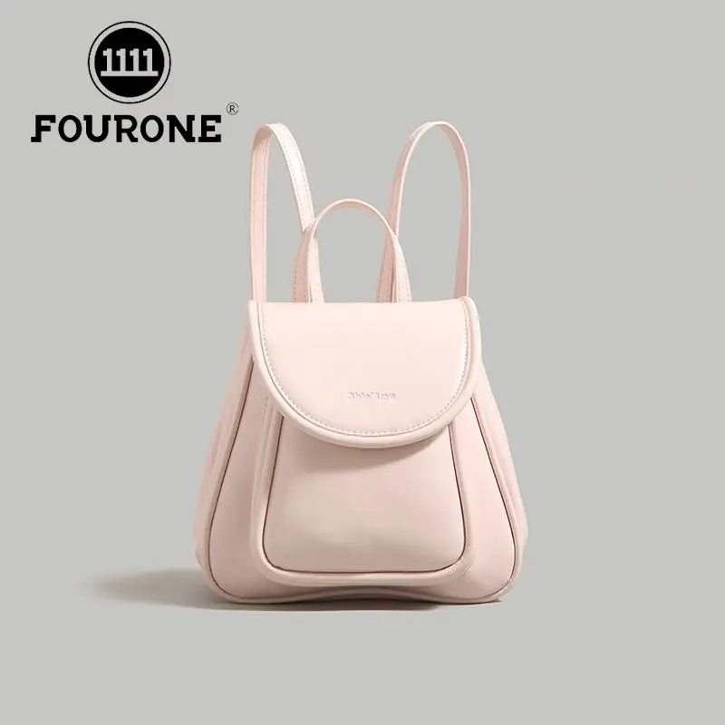Spring Summer Handlebag Mini Backpack Girls 2025 Package New One Shoulder Bag Fashion Korean Bagpack Women Pu Schoolbag