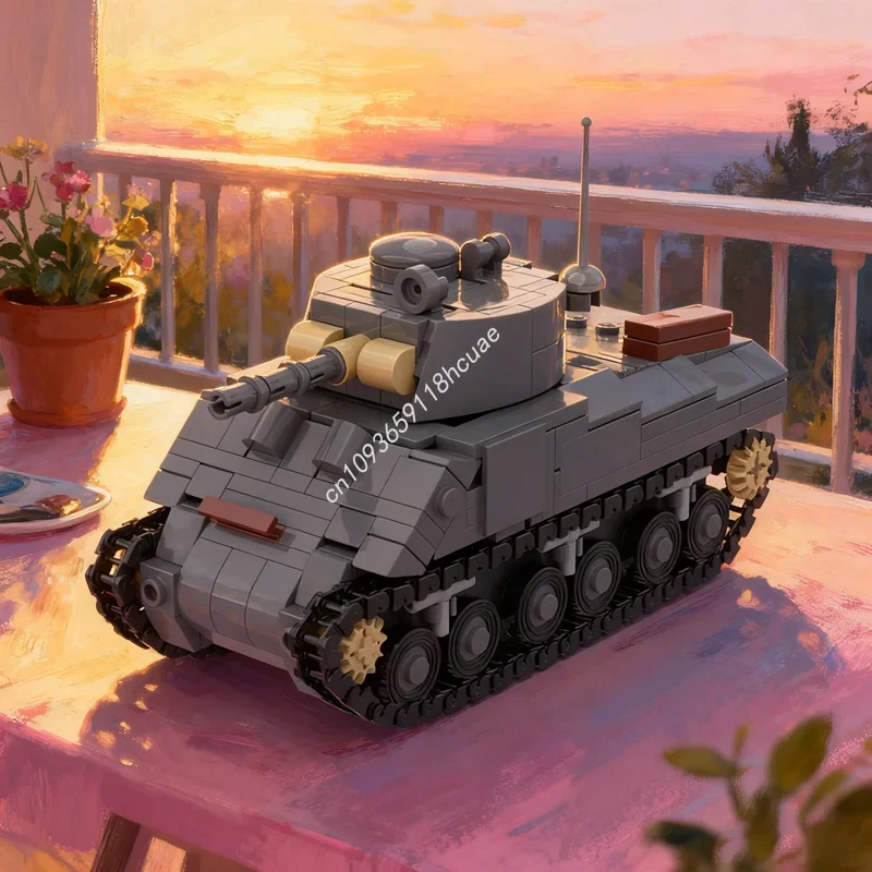 415pcs MOC Sherman Creator Expert Model Building Blocks Construction DIY Creative Education Brick Toy Christmas Gifts Idea