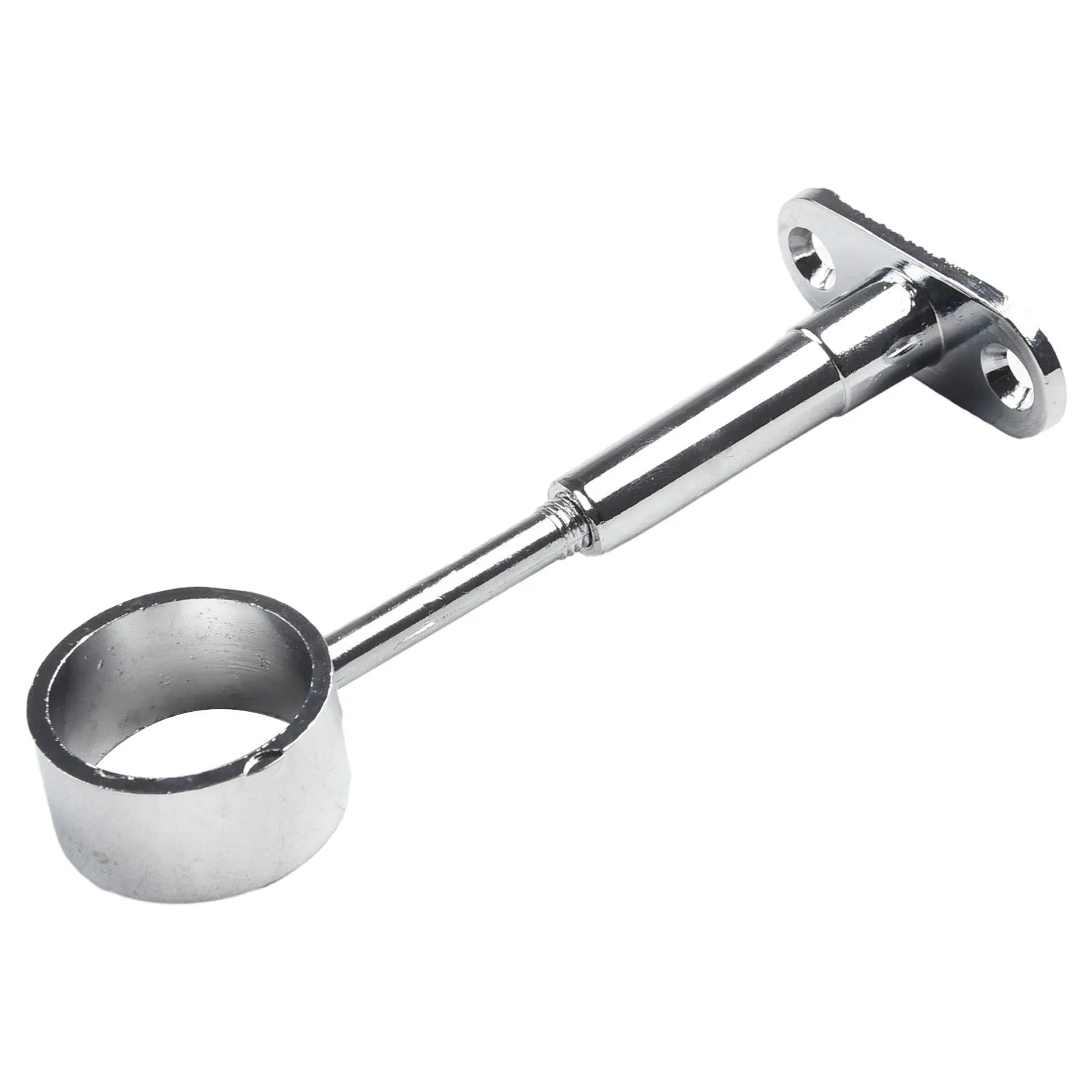 For Wardrobe Rail Centre Support Bracket Chrome for 25mm Rod Socket Mounting with Adjustable Length Range from 79mm to 108mm