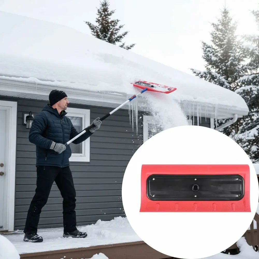 

Foam Snow Broom Light Snow Brush High-Altitude Designed For Roofs Roof Snow Rake Foam Head Snow Removal Tool Gutters