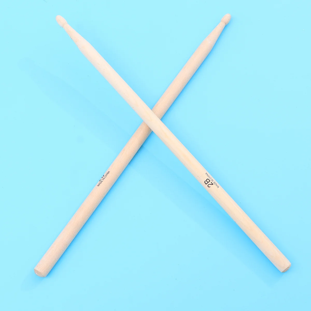

Wooden Drumsticks 43Cm Natural Color Strong Build High Durability Pair for Intense Drumming Sessions Music Lovers