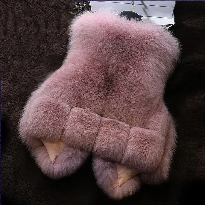 Winter New Children's Fur Vest Boys and Girls Children Imitation Mink Hair Thickened Top Baby Wool Cotton Coat