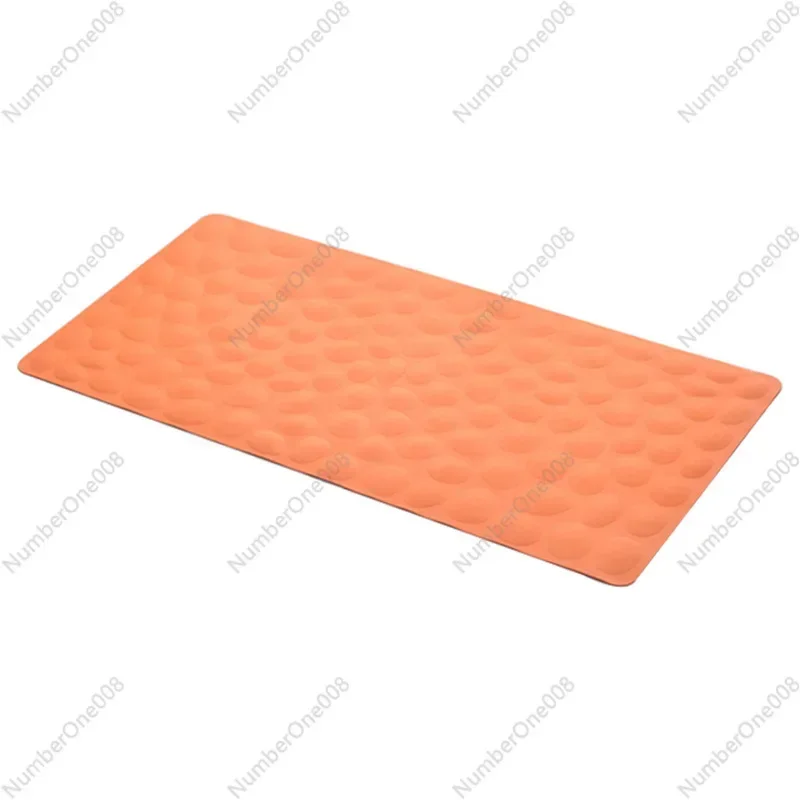 Cross-border Hot-selling Large Pebble Rubber Bath Non-slip Bathroom Floor Mat Suction Cup Massage Foot Mat Bathroom Products