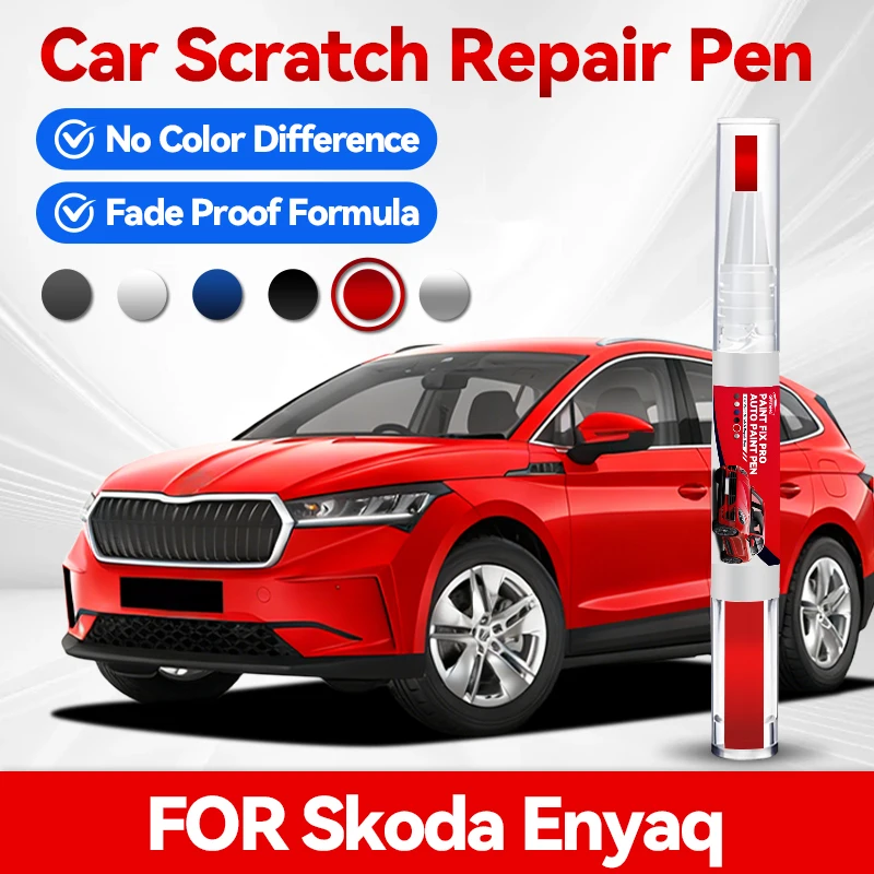 

2026 Hot Wheel Hub Paint Pen For Skoda Enyaq Paint Repair Pen Touch Up Scratch Remover DIY Auto Accessories Black White Blue