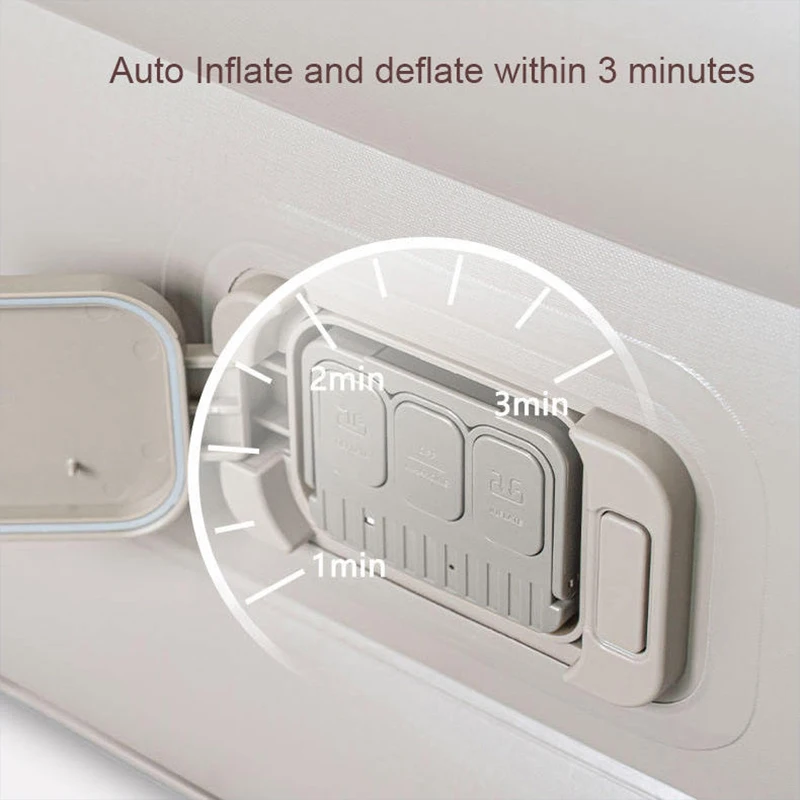 Auto Inflatable Air Mattress with Electric Pump, 5 Minute Quick Setup Portable Mattress for Camping & Thick Durable Comfortable