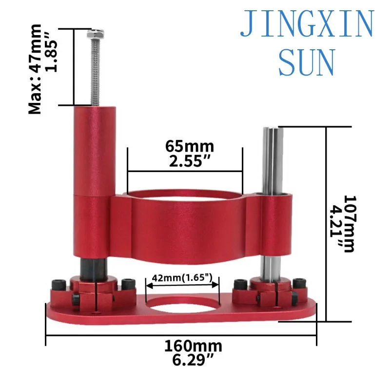 Precision Router Lift Aluminum Router Table Insert Plate Kit - Wood Router Lifting Base for Working Benches DIY Tool