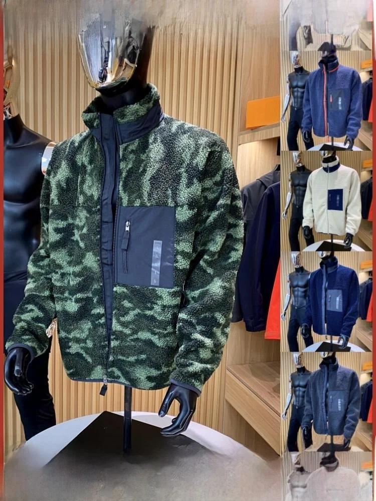 

Waed Teddy Fce Jaet воротник-стойка для мужчин и женщин, осенне-зимнее теплое уличное пальто, молодежное длинное пальто-стойка на молнии