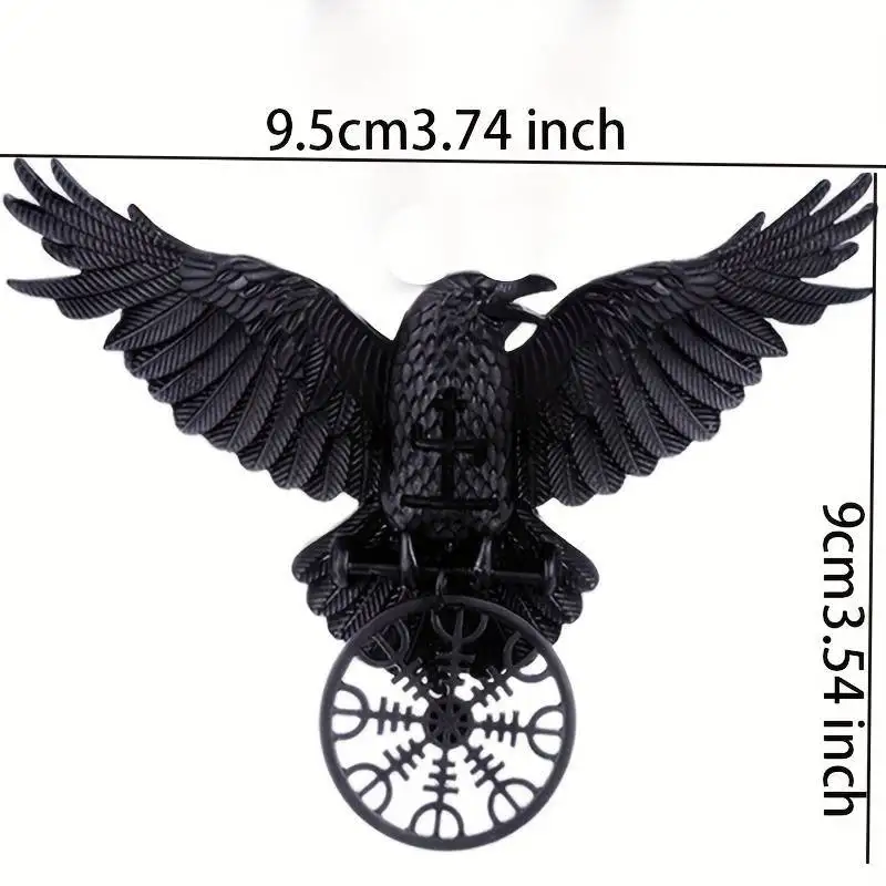 Gothic Crow Hairclip Vintage Animal Barrettes Hairpins Witch Viking Women Hair Accessories Hallowen Cosplay Party Headdress