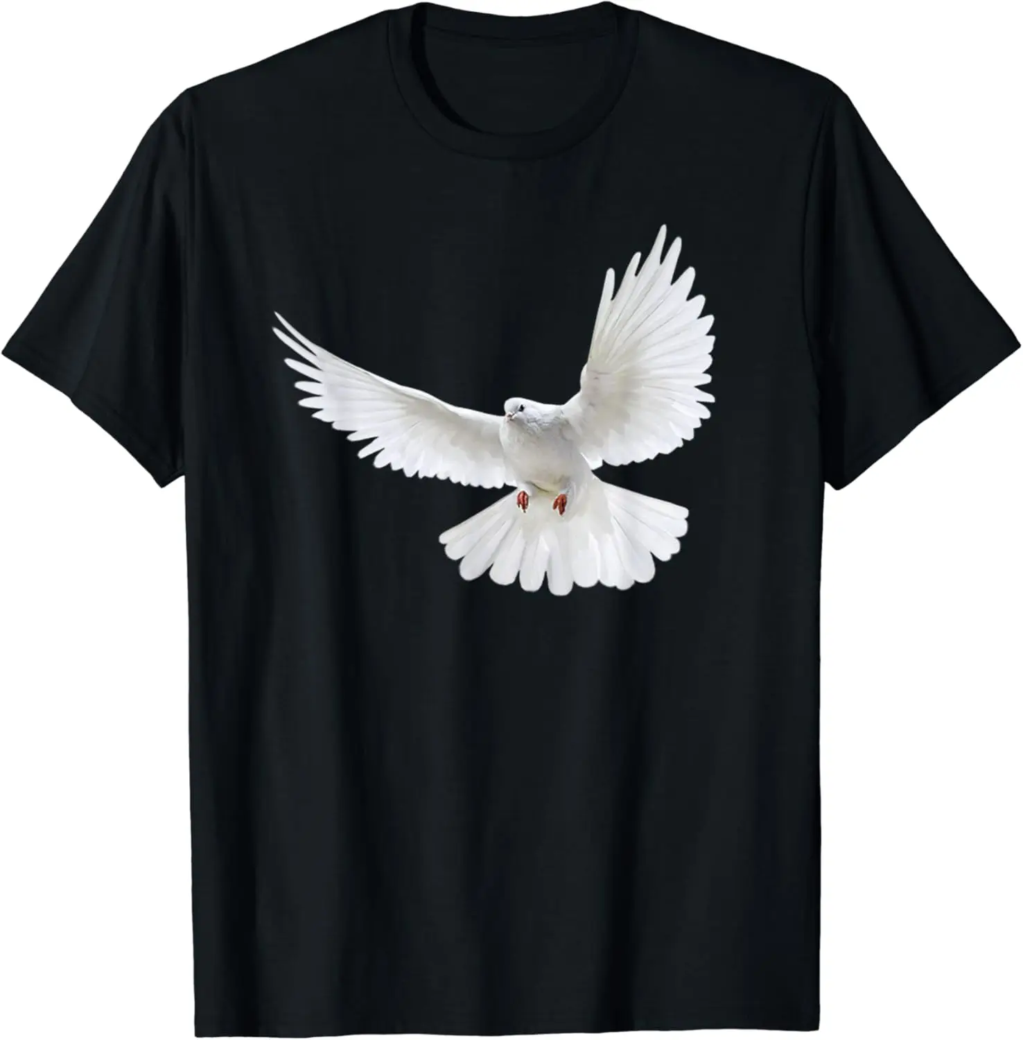 Beautiful Flying Peaceful White Dove Photo Silhouette T-Shirt New Fashion Top Tees