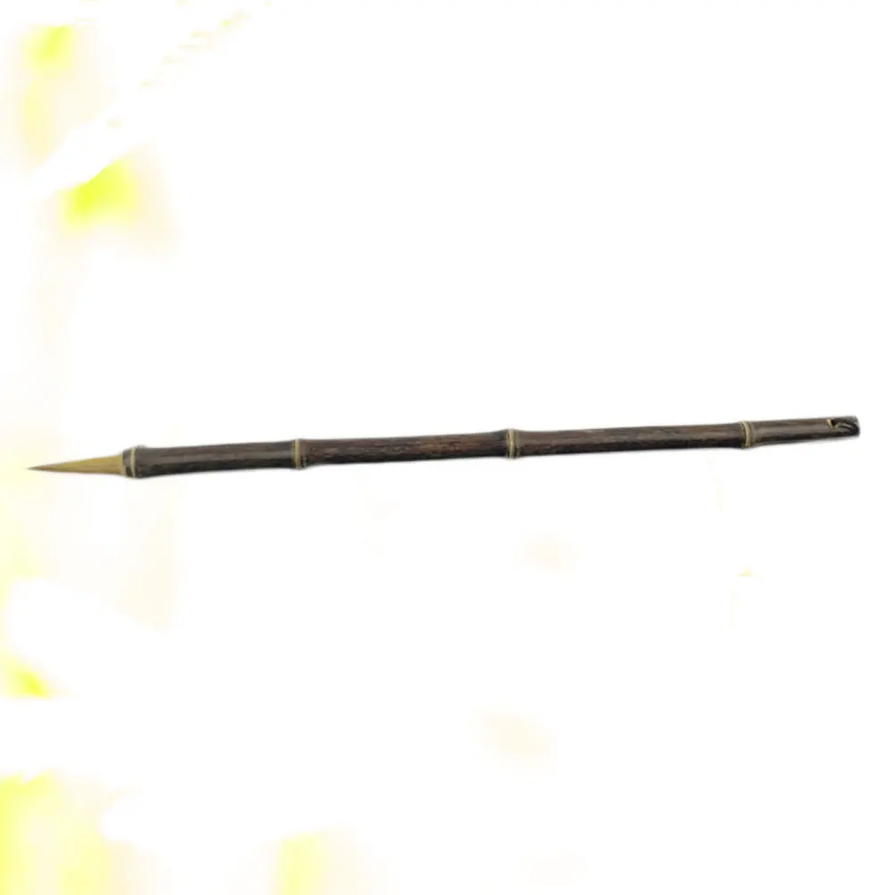 فرشاة الخط شعر الذئب الكتابة الصينية مقبض الخيزران الطلاء مرنة التحكم لوازم الفن فرشاة الخط شعر الذئب #2