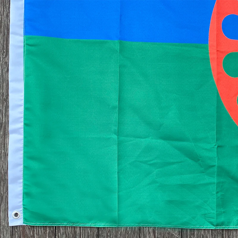 Custom Flag 90 150cm Rom Gypsy Flag Romani People Polyester Flag 60x90cm/90x150cm