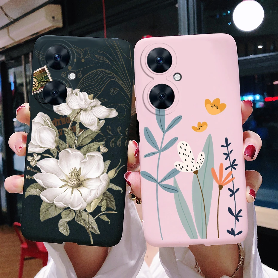 For Huawei Nova 11i Case 11 i Luxury Love Heart Silicone Back Case Cover for Huawei Nova 11i MAO-LX9 Phone Cases Nova11i Bumper