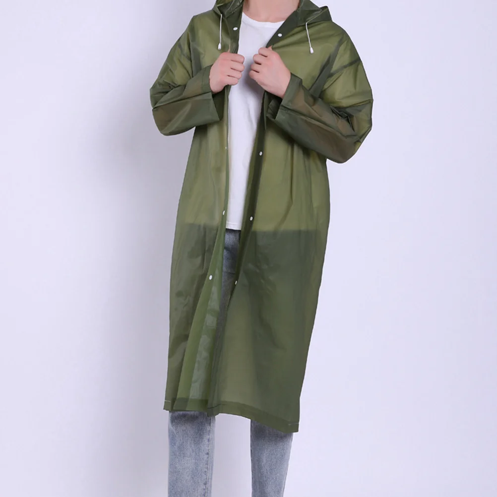 

Eva Eco-Friendly Raincoat For Adults Reusable Waterproof Poncho Lightweight Portable Outdoor Rainwear For Hiking Camping