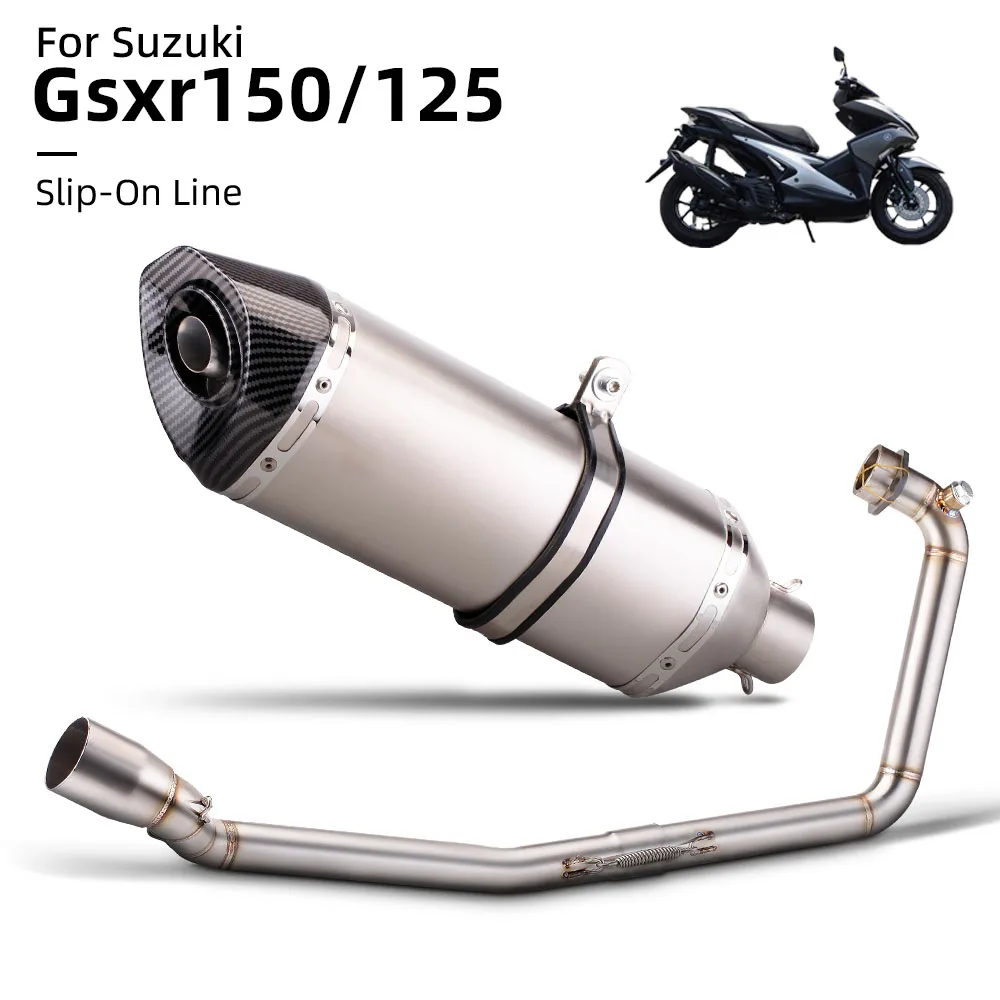 

Escape Slip On 51MM Front Tube Link Pipe Connect Original full Motorcycle Exhaust System For Suzuki gsxR150 GSXS150 gsx-R150