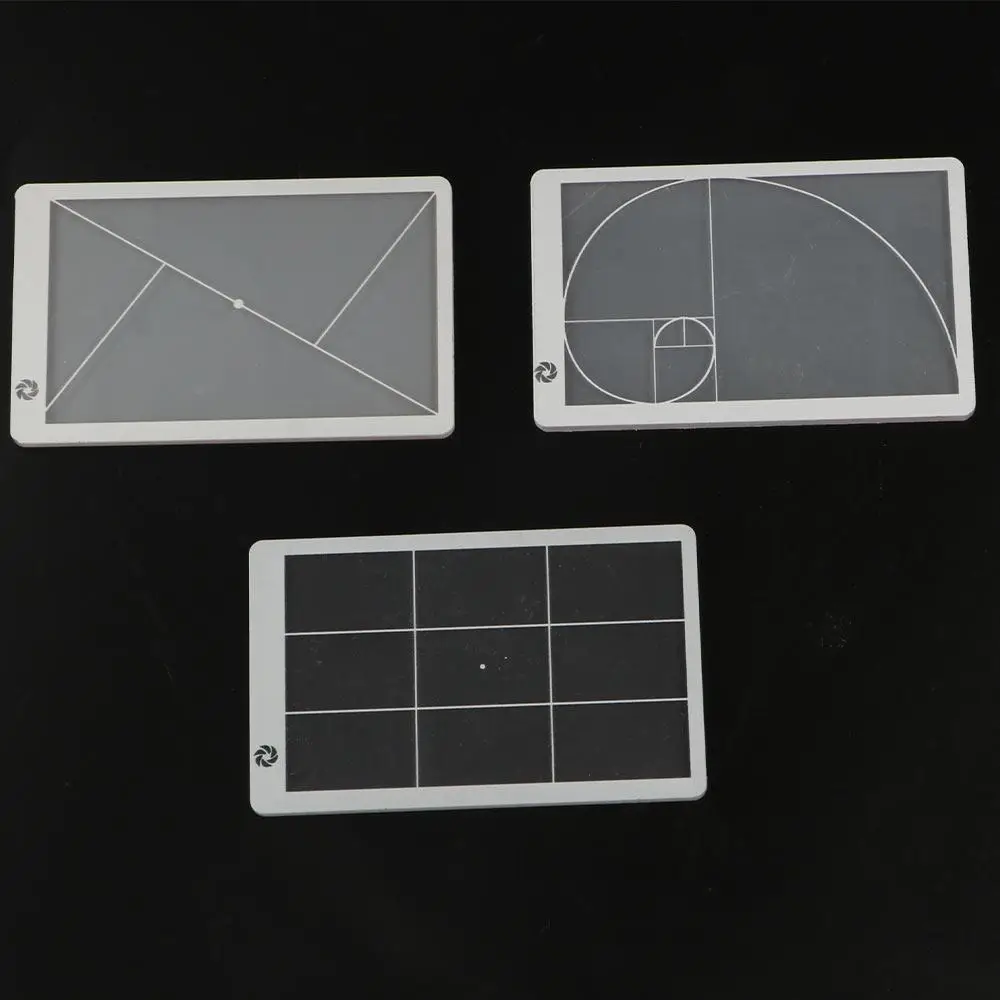 Sketch Artist Transparent Viewfinder Ruler Composition Drawing Golden Ratio Ruler Acrylic Clear Fibonacci Viewer Art Tool