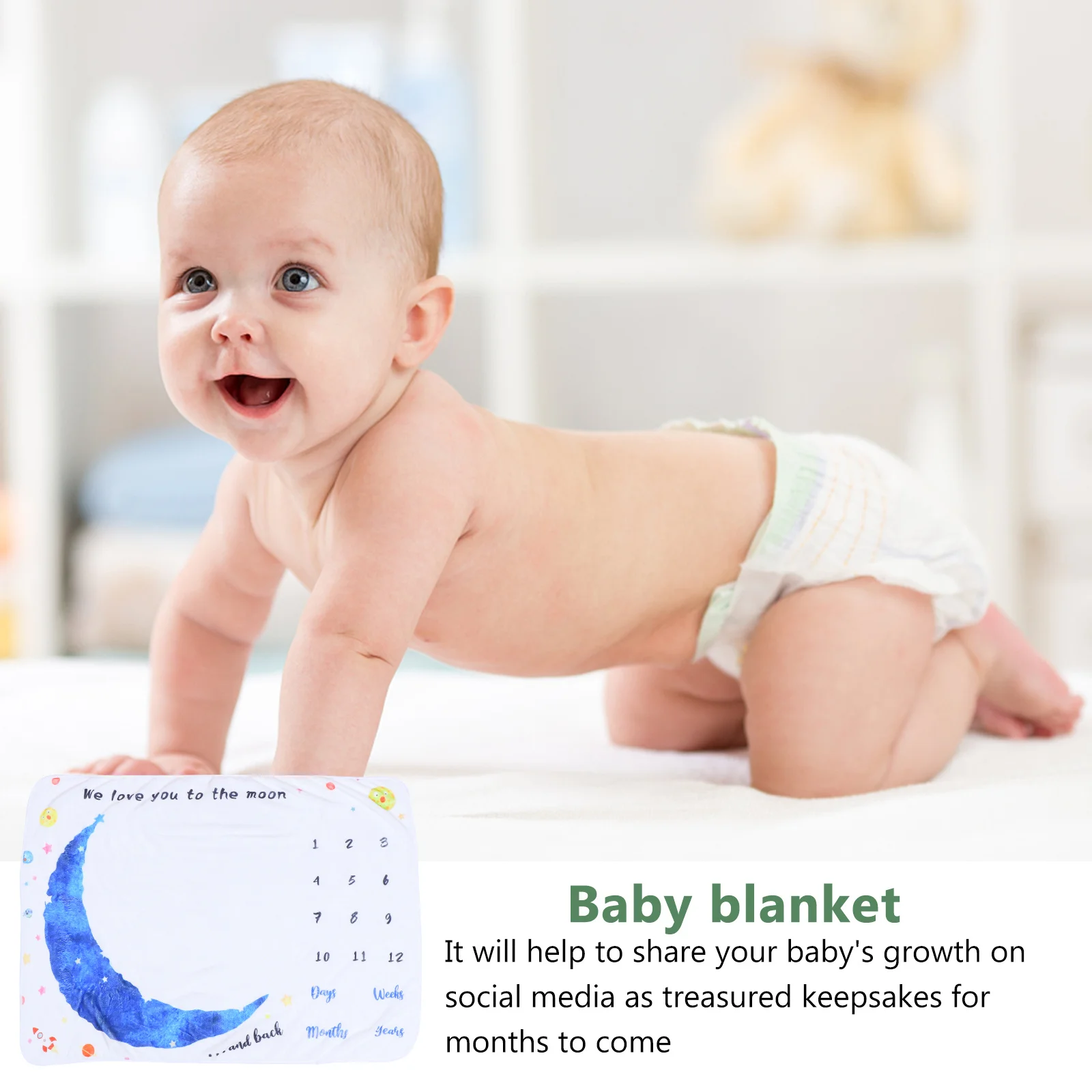 

Одеяло унисекс для новорожденных с номерами от 1 до 12 лет, реквизит для фотосессии, фон для детского душа, декор на день рождения