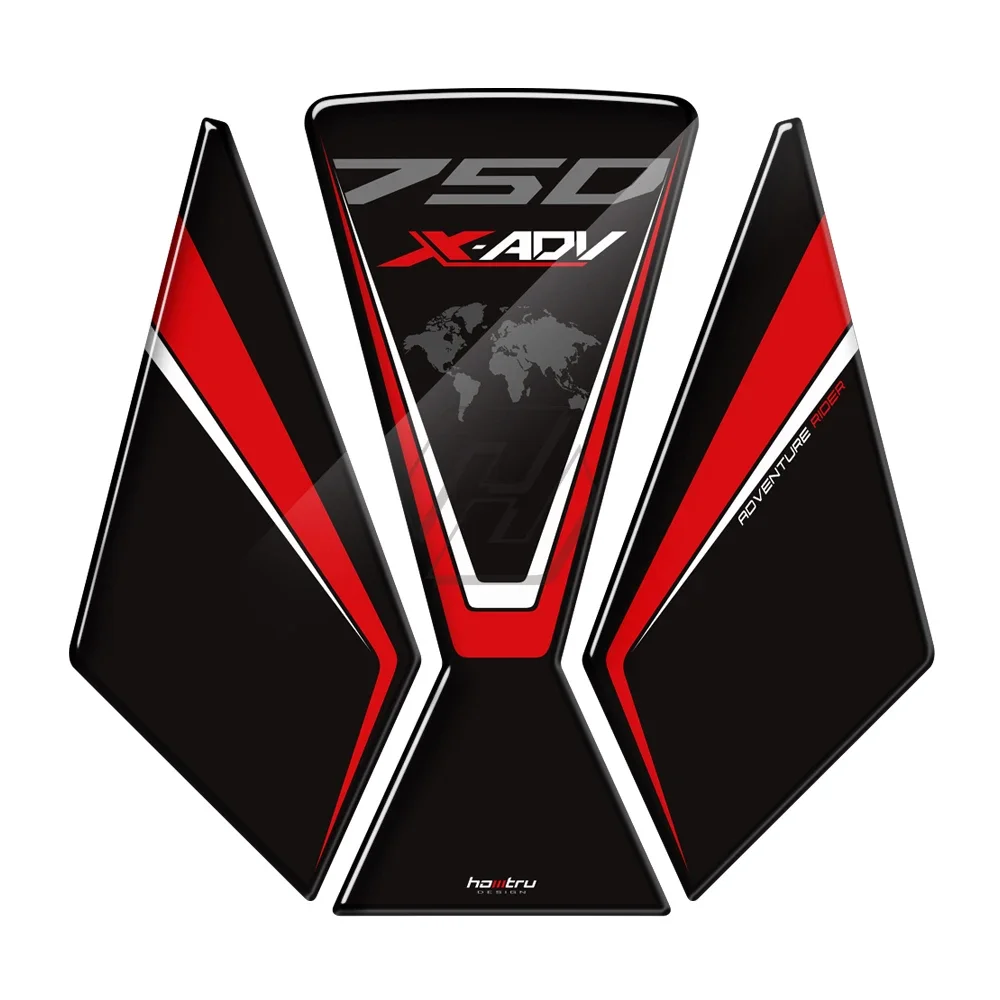 

For Honda Scooter X-ADV Xadv 750 Tank Pad Protection Sticker 3D Resin Prevent Scratc Decal