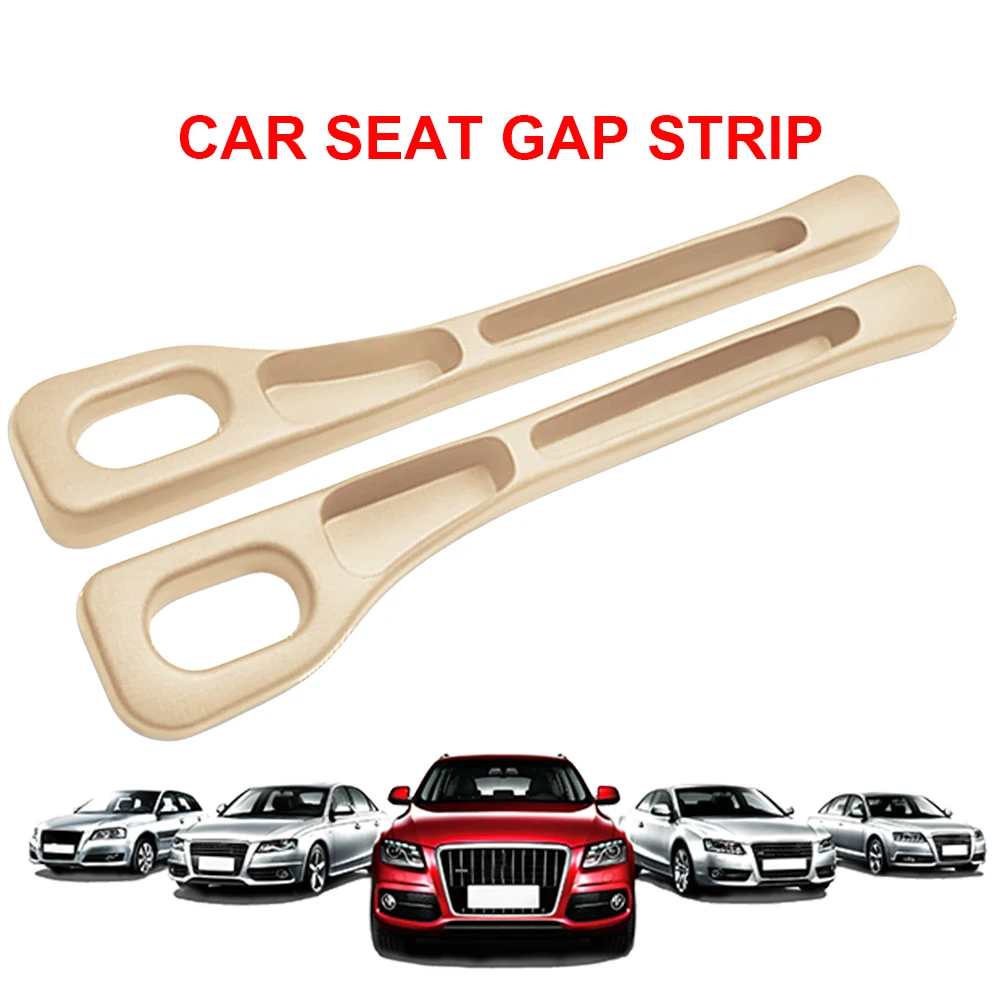 1 Pair Side Seam Car Gap Filler Seam Filling Anti-Leakage Strip Universal Seat Side Slot Filling Strip Auto Interior Accessories