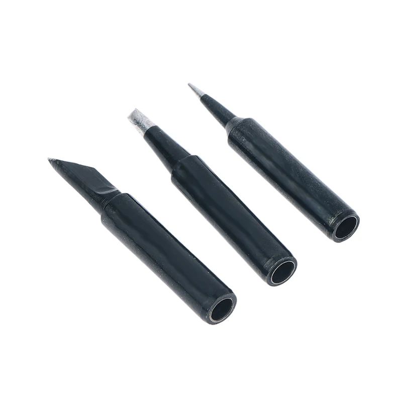 5 Stuks Koper Zwart Loodvrij Soldeerbout Tip 900M-T-I 900M-T-IS 900M-T-K Lassen Soldeer Station Iron tips Vervangen Reparatie Tools