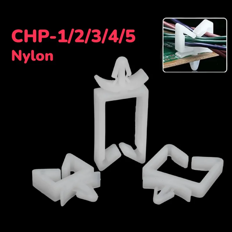White Plastic Pc Board Cable Fixed Aircraft Plug In Retention Clips Wire Clamps Manager For Circuit Board