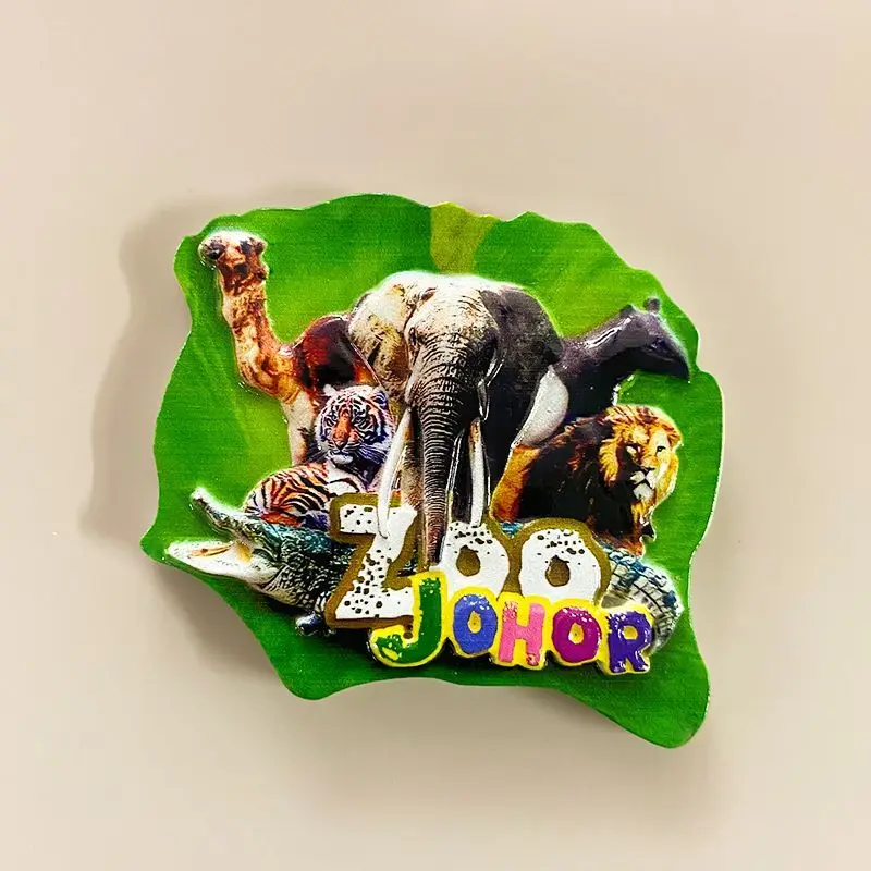 

Rajah Zoo Refrigerator Magnet Malaysia Travel Souvenir3dThree-dimensional Home Decor Creative Gift