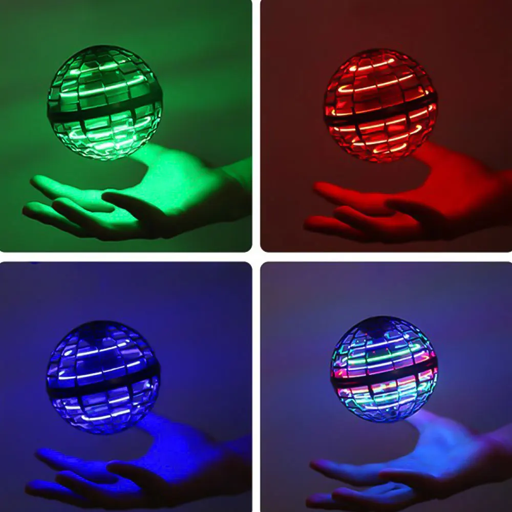 Flying Ball Boomerang Flyorb Magic With LED Lights Drone Hover Ball Fly Nova Orb Flying Spinner Fidget Toys Children Family Gift