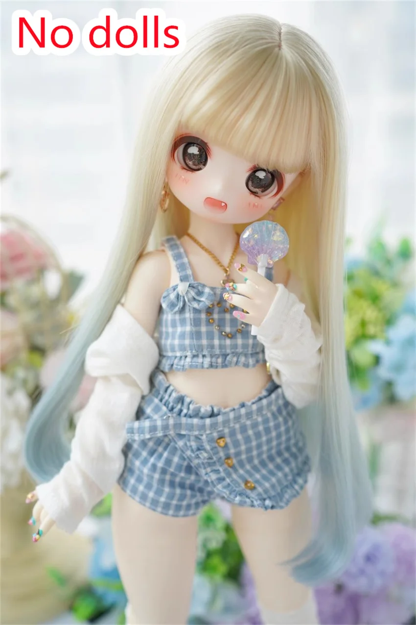 BJD/SD/DD wig for 1/3 Doll High temperature silk wig with gradient color Long hair BJD accessories(no doll)