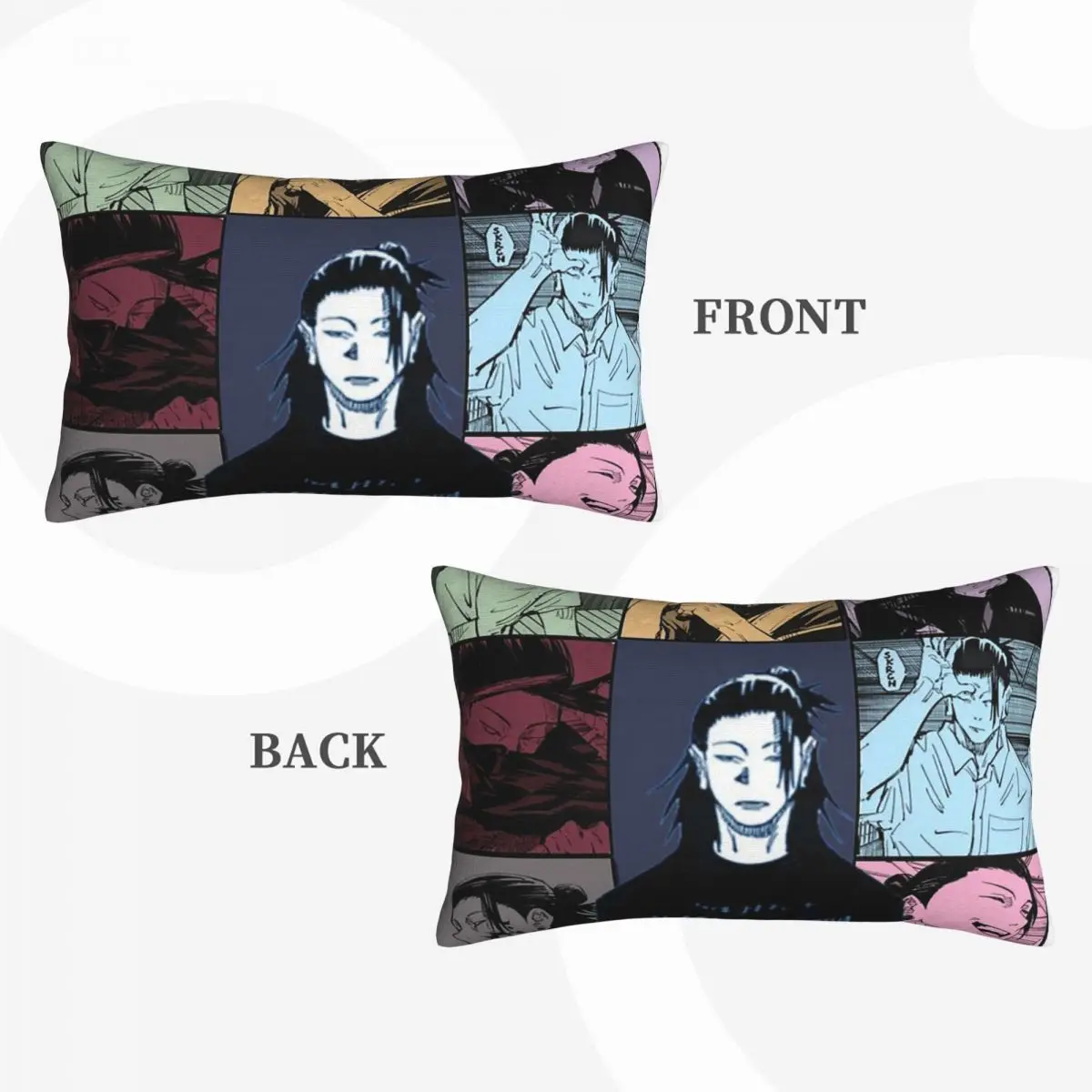 Jujutsu Kaisen Suguru Geto Anime Girl Dinner Rectangle Pillowcase Cushion Cover Decor Bedroom Bed Home Comfort Throw Pillow