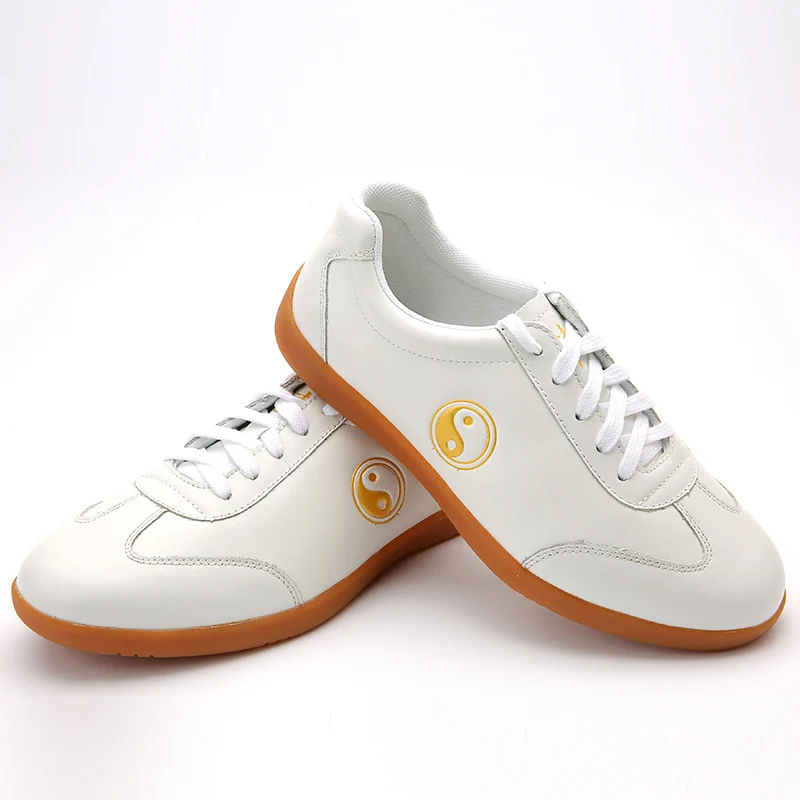 جلد البقر الأصلي الاصطناعية LeatherTai Chi أحذية للكونغ فو وشو فنون الدفاع عن النفس لينة مرنة وحيد خفيفة الوزن الرجال النساء #6