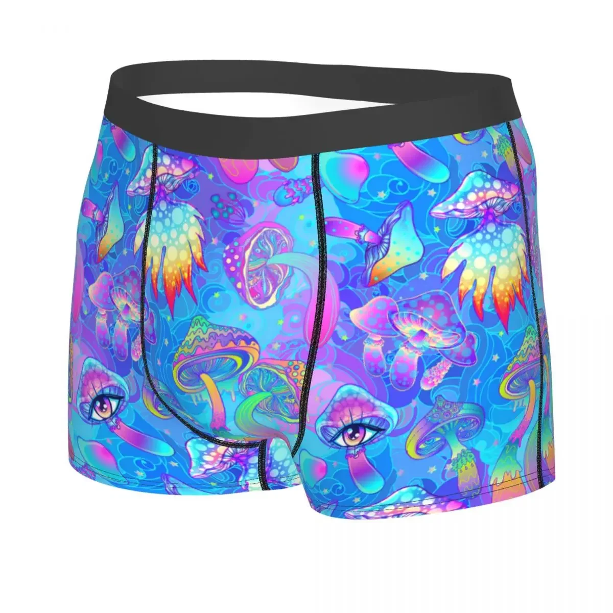 Sexy Male Psychedelic Magic Mushrooms Underwear Boxer Briefs Breathable Shorts Panties Underpants