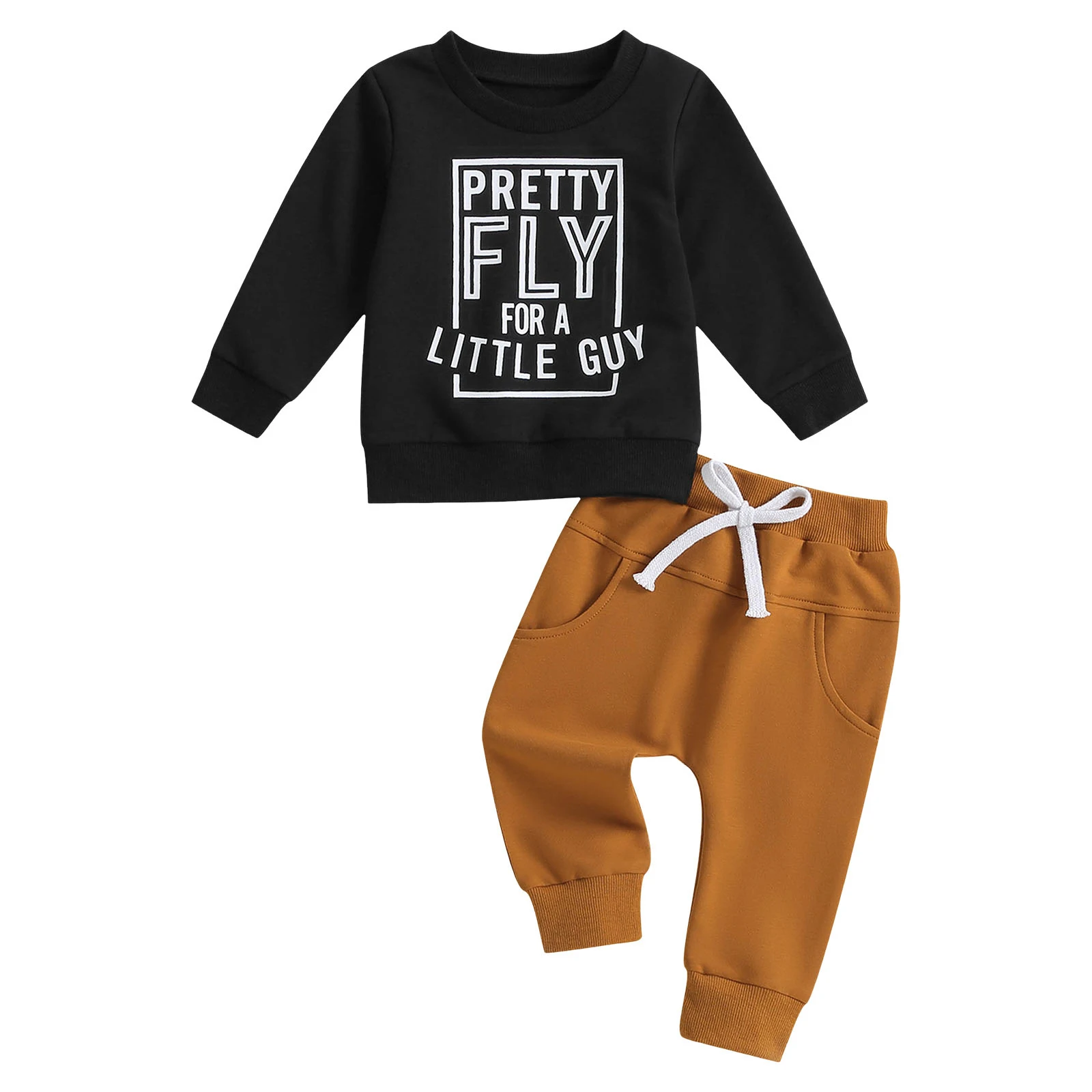 

Boy Clothes 6mo Toddler Baby Boy Clothes Letter Print Long Sleeve Sweatshirt Pullover Pants 2Pcs Fall Sweaters Girls Size 5