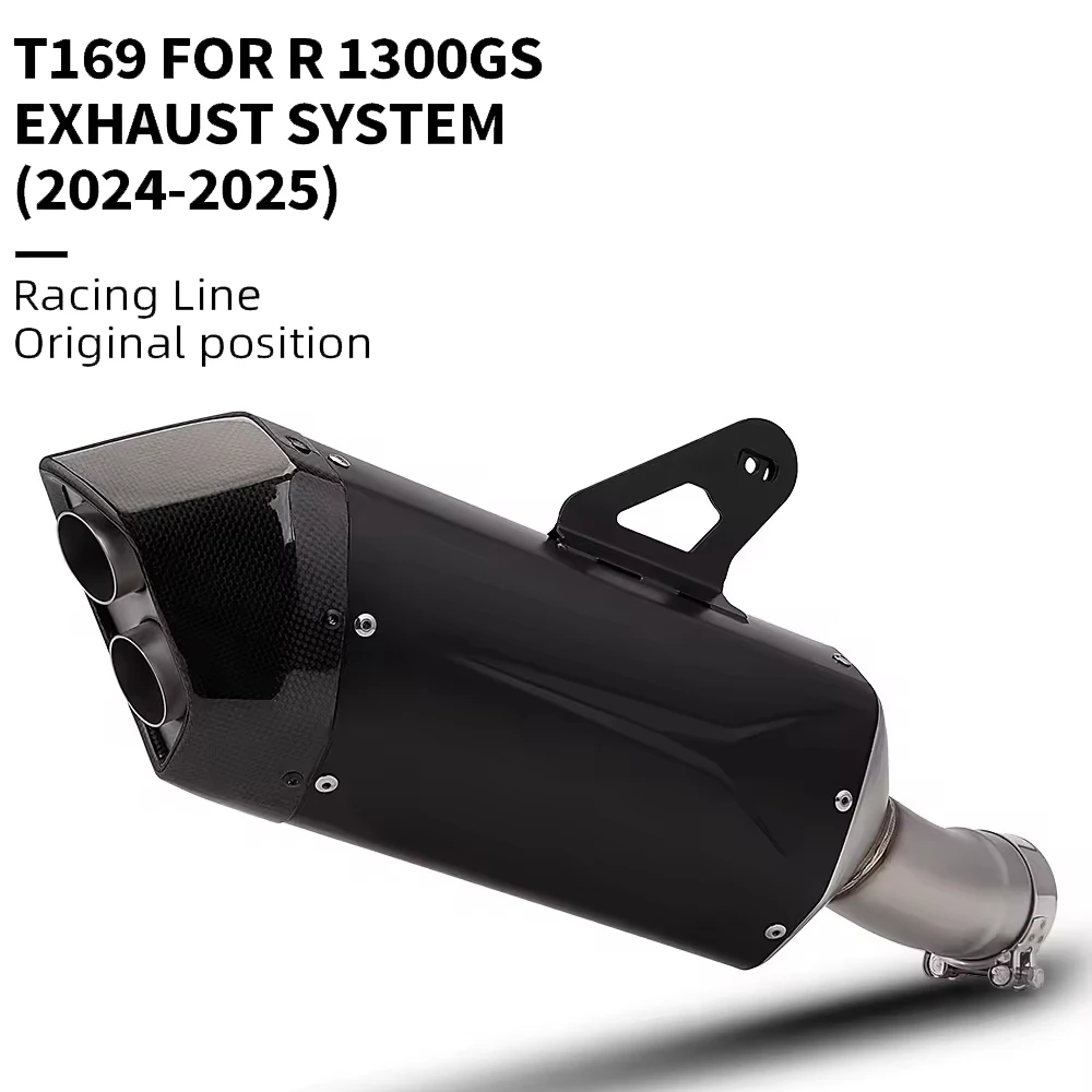 Motorcycle Exhaust Carbon Muffler Compatible Original Escape Pipe For R1300GS ADV R1300R R1300RS 2024 2025
