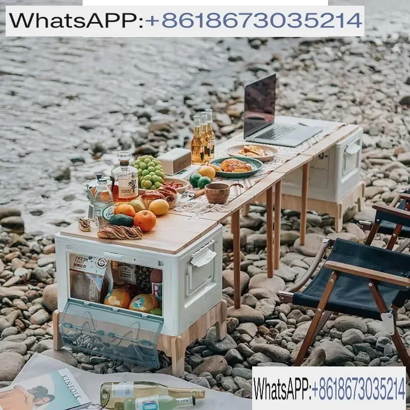 Folding Outdoor Camping Storage Box Table for Picnic Car Trunk Sorting and Organizing