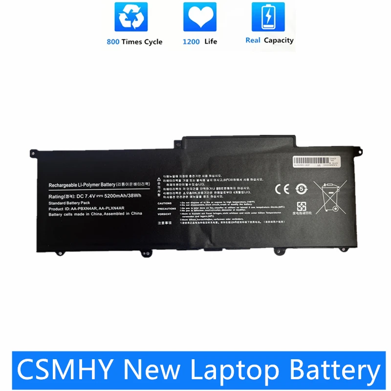 

CSMHY New Laptop Battery AA-PBXN4AR AA-PLXN4AR BA43-00349A For SAMSUNG 900X3C 900X3D 900X3E NP900X3C NP900X3D NP900X3E