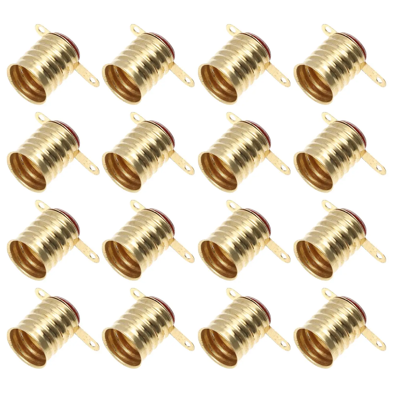 

25pcs Mini Bulbs Light Base E10 Holder Bracket Socket Bronze Electrical Test Experiment Accessories Durability