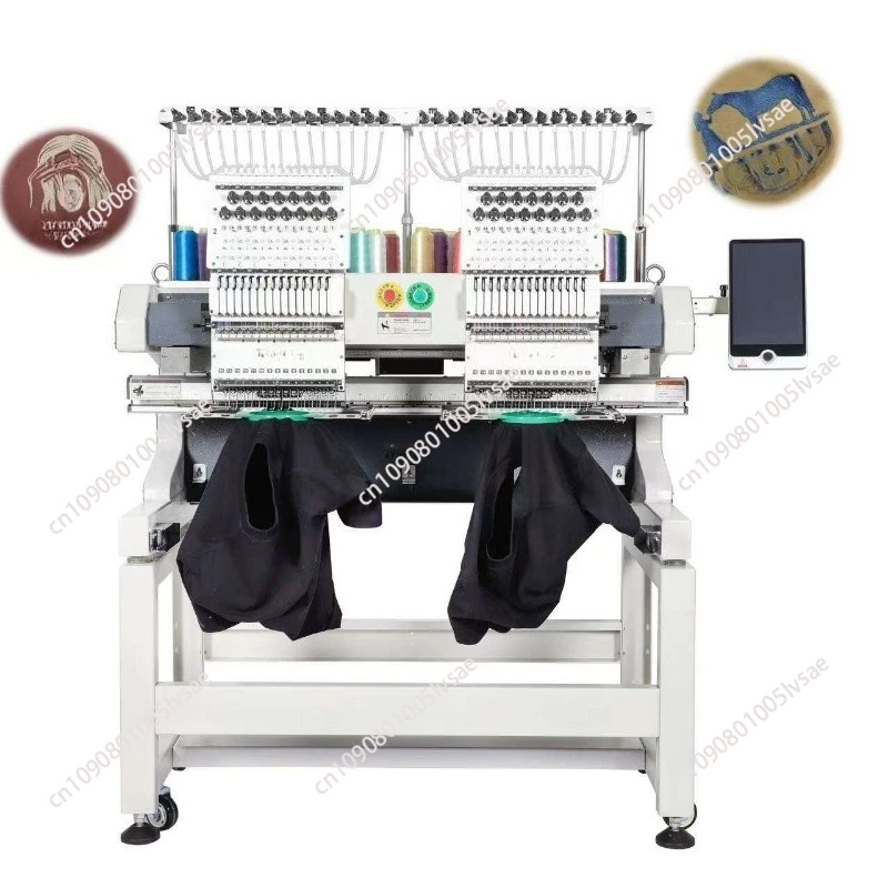 High- Quality 2-Head 12-Pin Multifunctional Flat Embroidery Machine Essential Home Use Computer New Flat Embroidery Machine