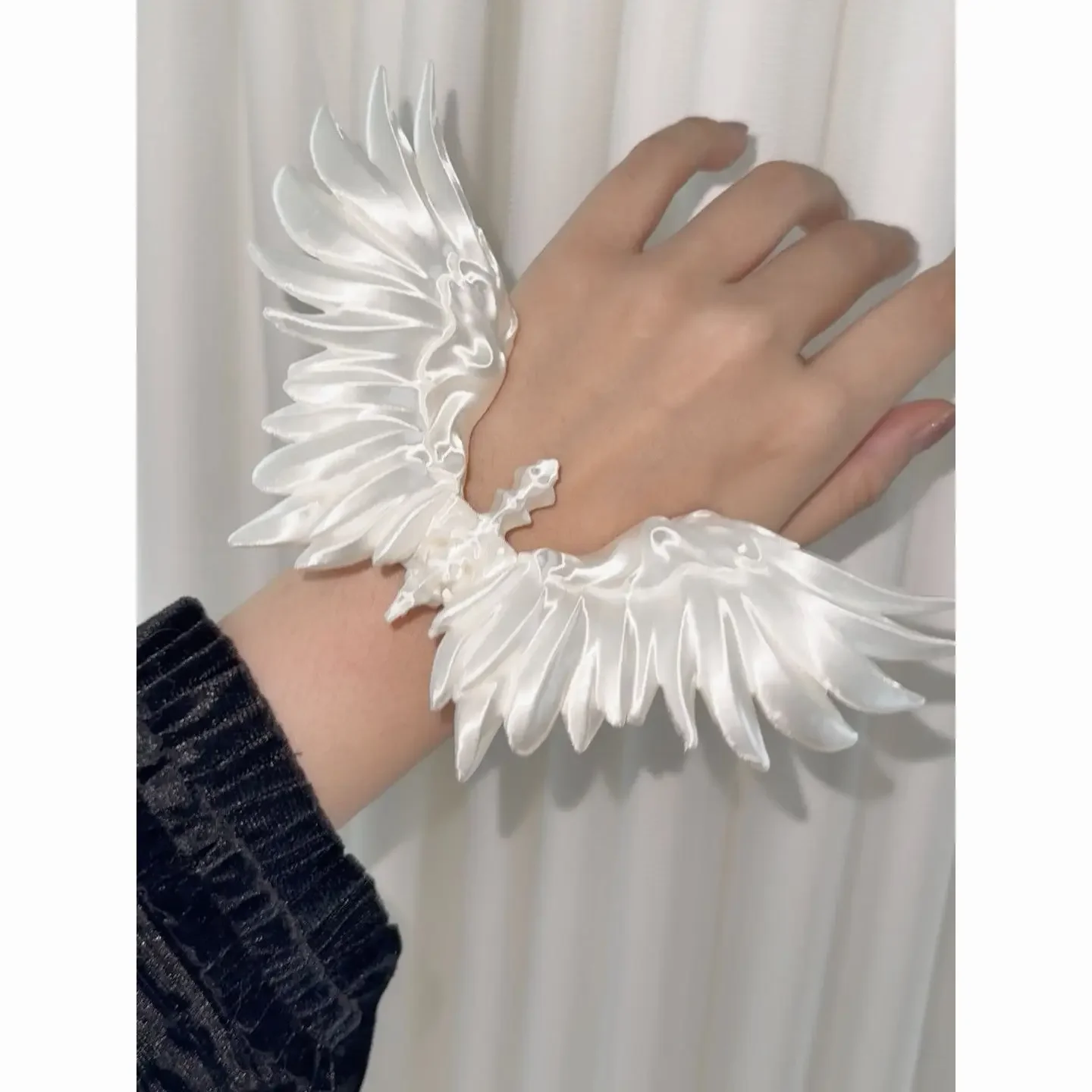 White Black Crafts Kids Mini Feather Angel Wing Newborn Dog Pet Prop Doll Decoration Party Birthday Gift Easter Valentines Day