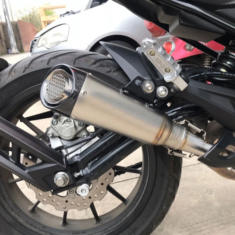 الانزلاق على دراجة نارية العادم الخمار الهروب منتصف اتصال الفولاذ المقاوم للصدأ الأوسط وصلة الأنابيب السعر المنخفض لبينيلي 502C #4