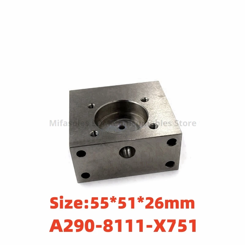 

EDM Parts Upper Die Guide Base A290-8111-X751 Guide Base 55*51*26mm For FANUC α - i series CNC Wire Cutting Machine