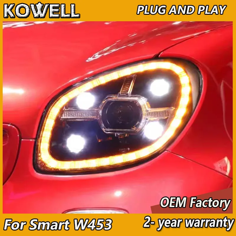 

Car Styling for Benz Smart Headlight 2015-2020 W453 Head Light Mercedes DRL Turn Signal Low High Beam Projector Lens