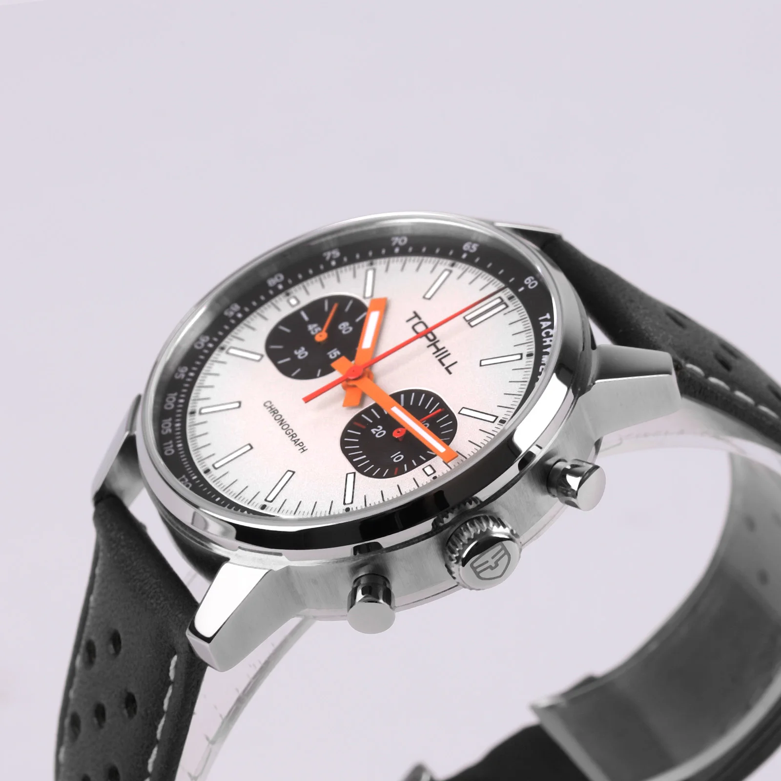 TOPHILL メンズ腕時計 1963 クロノグラフ機械式腕時計カモメ ST1901 