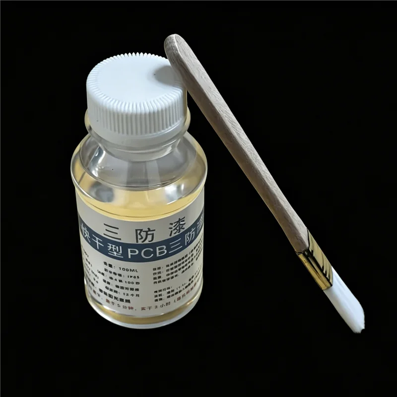 Direct Use PCB Protective Coating Anti-Aging Anti-Corrosion Thermal Shock Resistant Circuit Board Paint with Free Brush