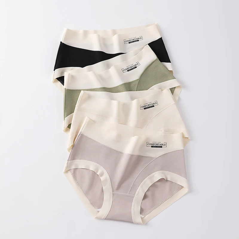 통기성 삼각 팬티, 여성 란제리, 여성 배꼽 거들, 여성 코튼 브리프, 섹시한 속옷