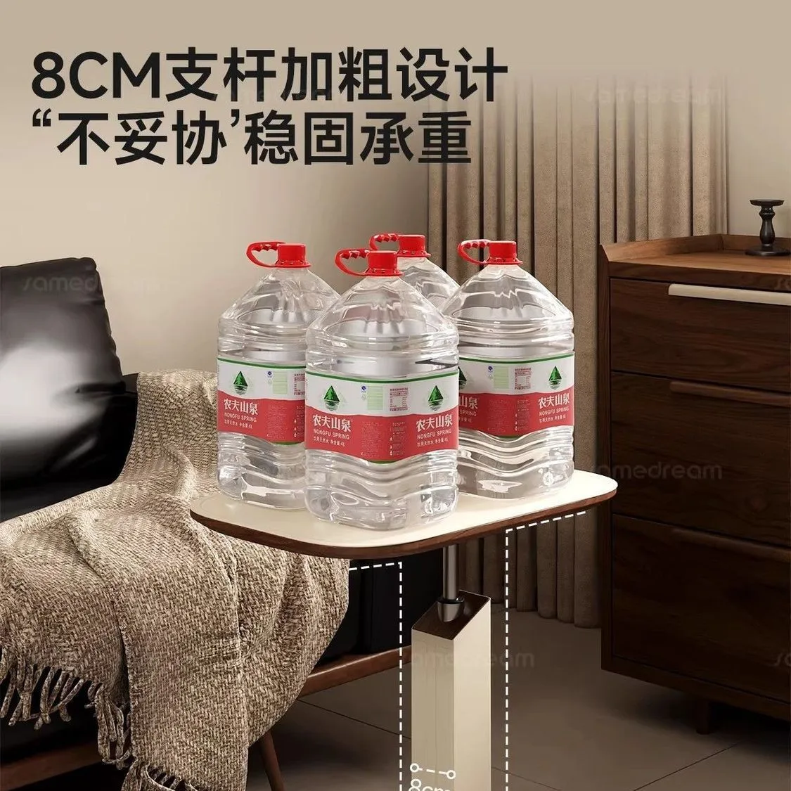 Sofa side table removable lifting computer desk bedroom bedside table wind living room modern simple storage corner table