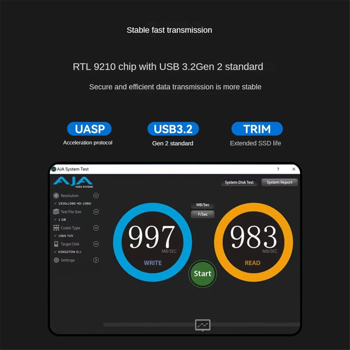 

ARY-fMagnetic M.2 2230 NVMe SSD-корпус 10 Гбит/с USB-C 3.1 к NVMe PCI-E для IPhone 15/14/13/12 Pro 2 ТБ внешний драйвер